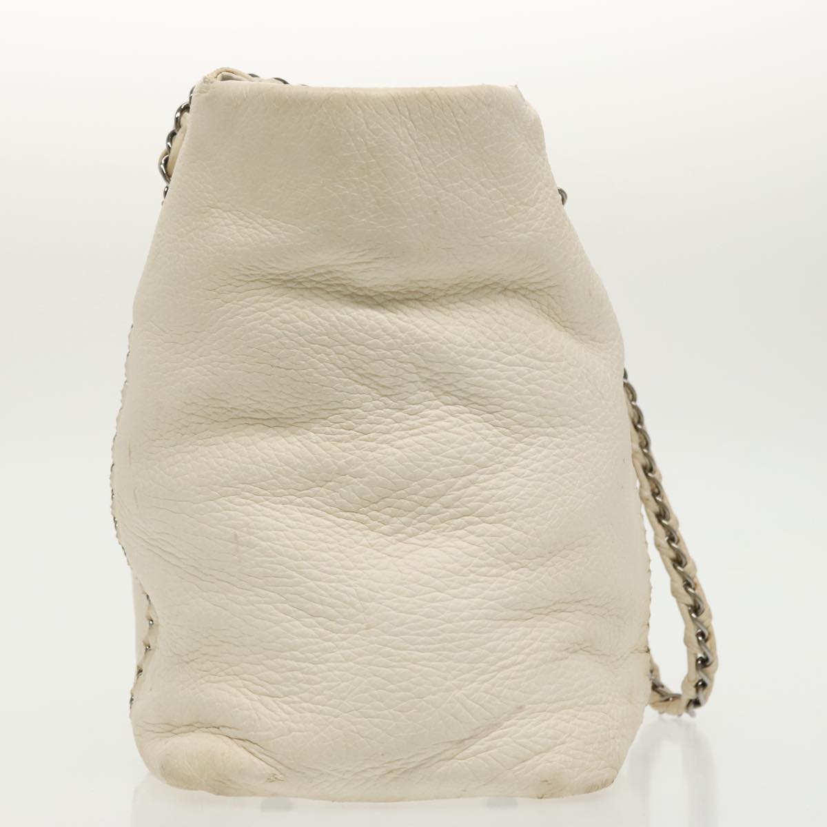 Chanel Shopping, White, Leather, tote