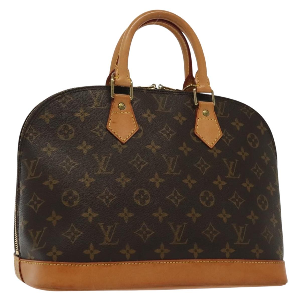 Louis Vuitton Alma, Brown, Canvas, handbag