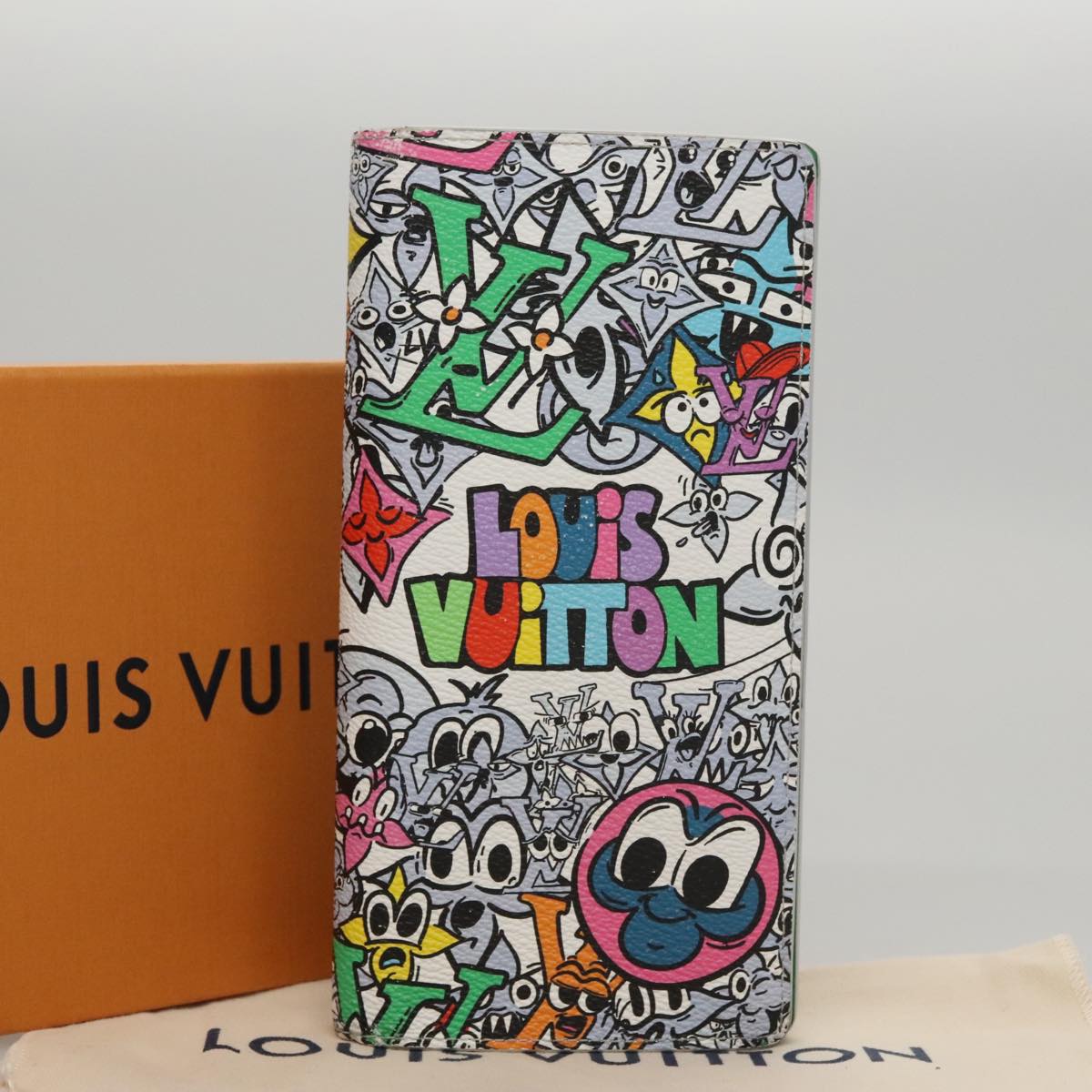 Louis Vuitton Portefeuille Brazza, Multicolour, Leather, wallet