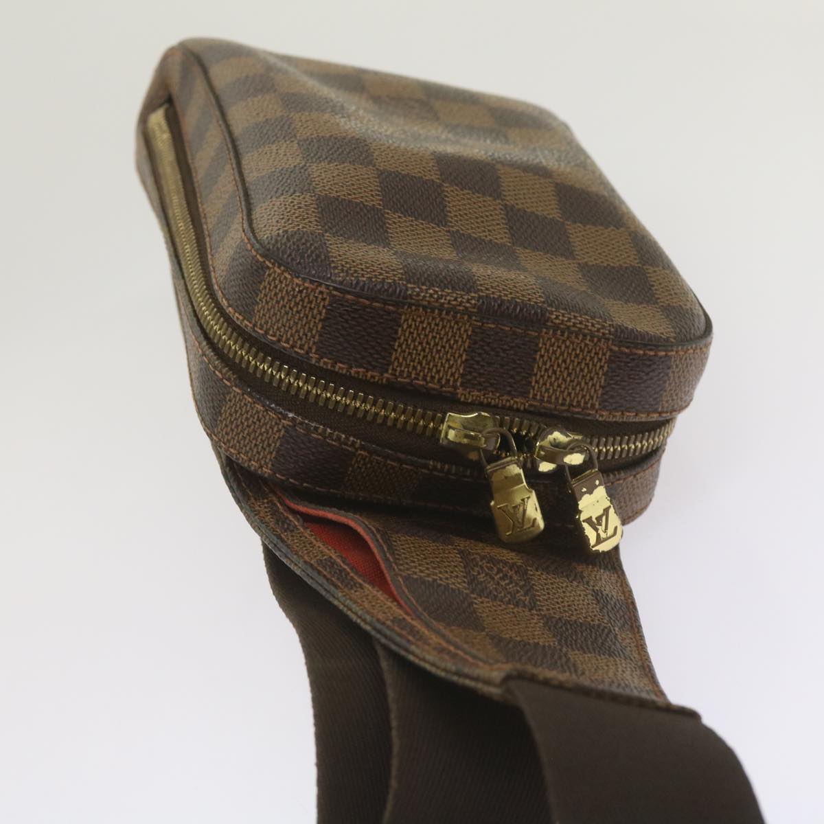 Louis Vuitton Geronimos, Brown, Canvas, shoulder