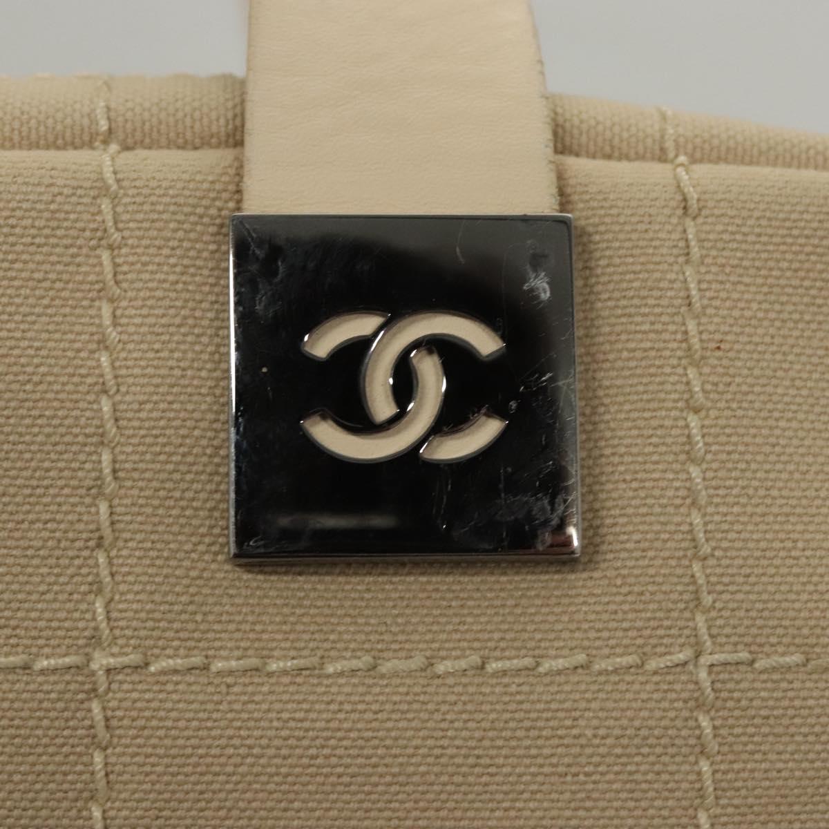 Chanel Bowling Bag, Beige, Canvas, handbag