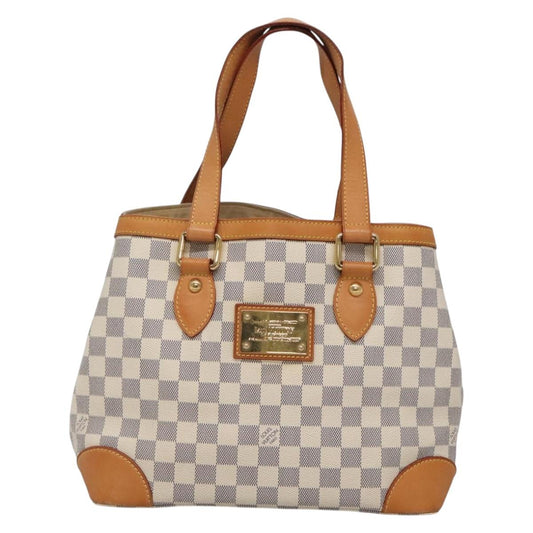 Louis Vuitton Hampstead, White, Canvas, tote