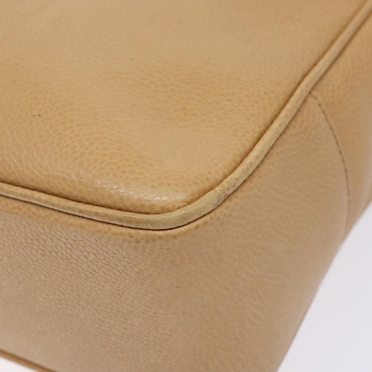 Chanel Coco Mark, Beige, Leather, tote