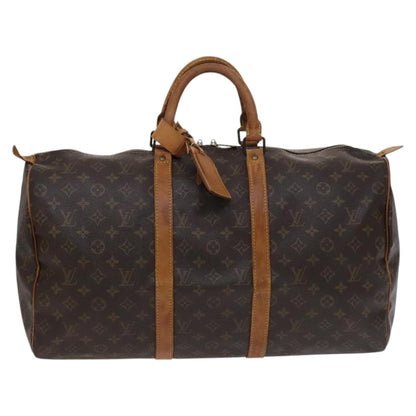 Louis Vuitton Keepall 50, Brown, Canvas, travel