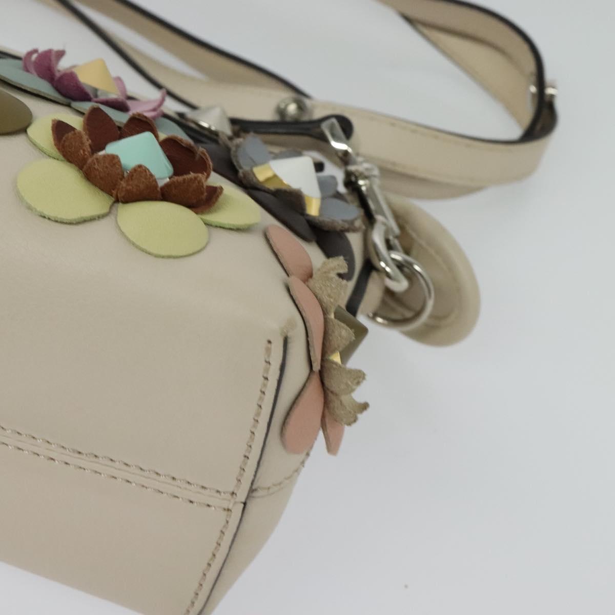 Fendi By The Way, Beige, Leather, handbag