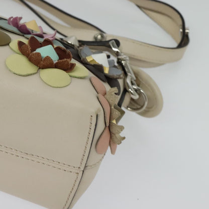 Fendi By The Way, Beige, Leather, handbag
