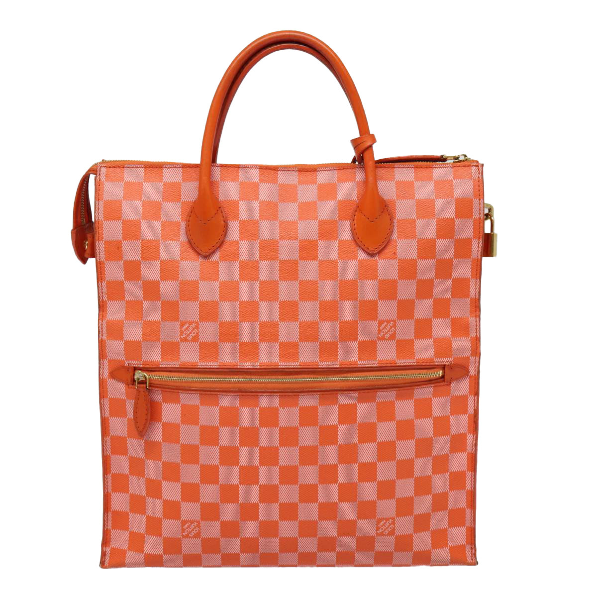 Louis Vuitton Pimont Mobile, Orange, Canvas, handbag