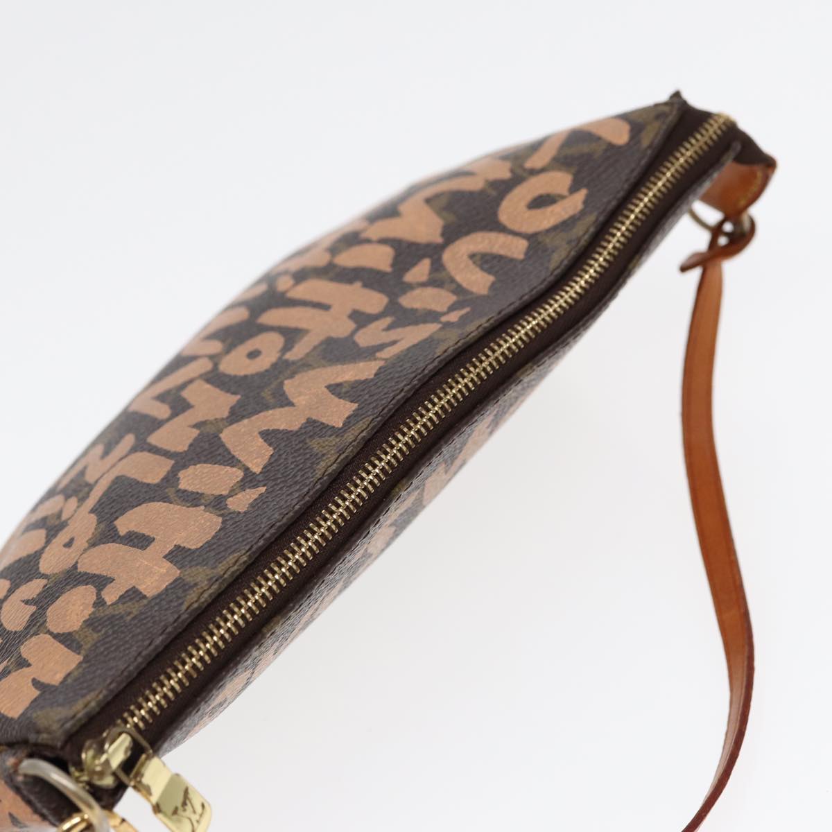 Louis Vuitton Pochette Accessoire, Brown, Canvas, clutch