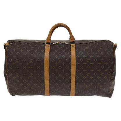 Louis Vuitton Keepall Bandoulière 60, Brown, Canvas, travel