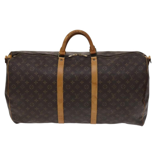 Louis Vuitton Keepall Bandoulière 60, Brown, Canvas, travel