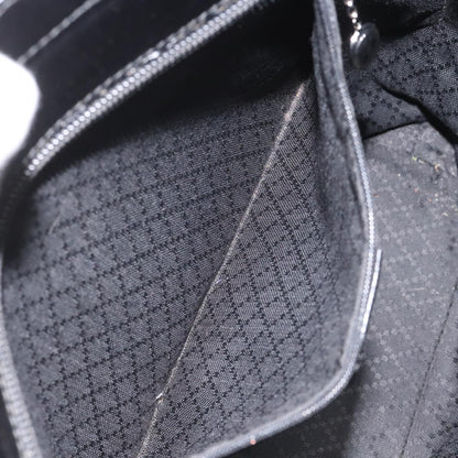 Gucci Bamboo, Black, Canvas, tote