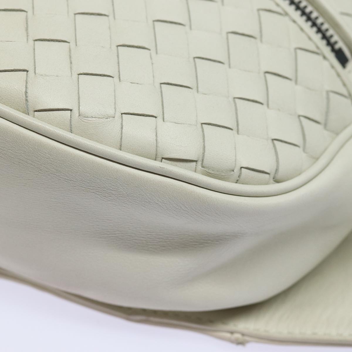 Bottega Veneta Intrecciato, White, Leather, shoulder