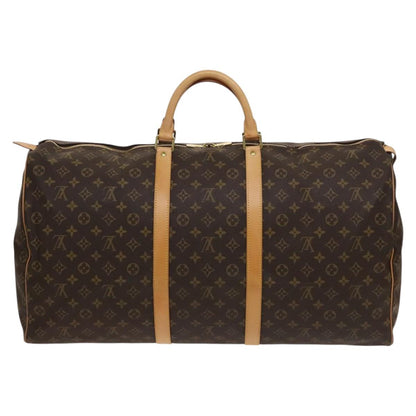 Louis Vuitton Keepall 60, Brown, Canvas, travel