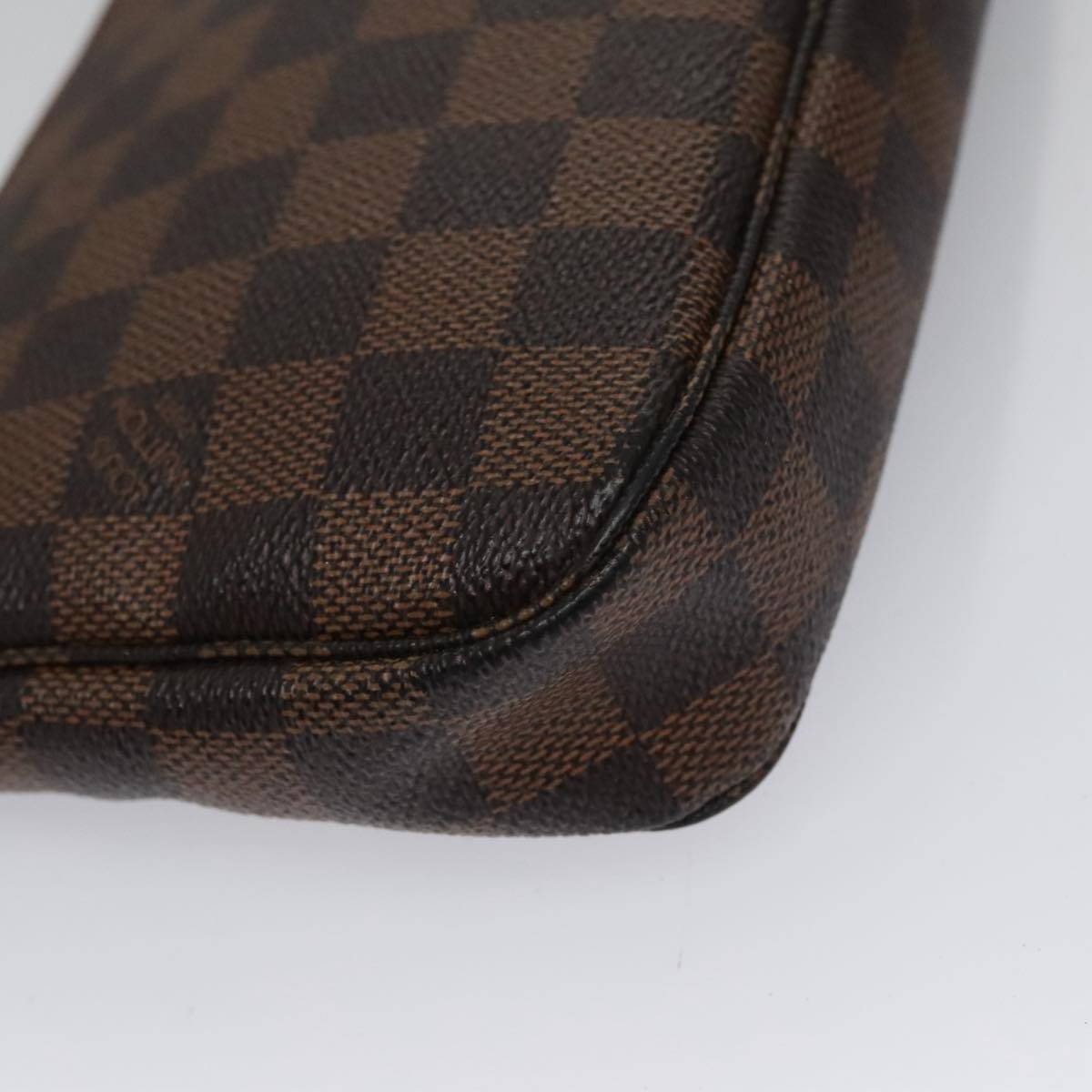 Louis Vuitton Pochette Accessoire, Brown, Canvas, clutch