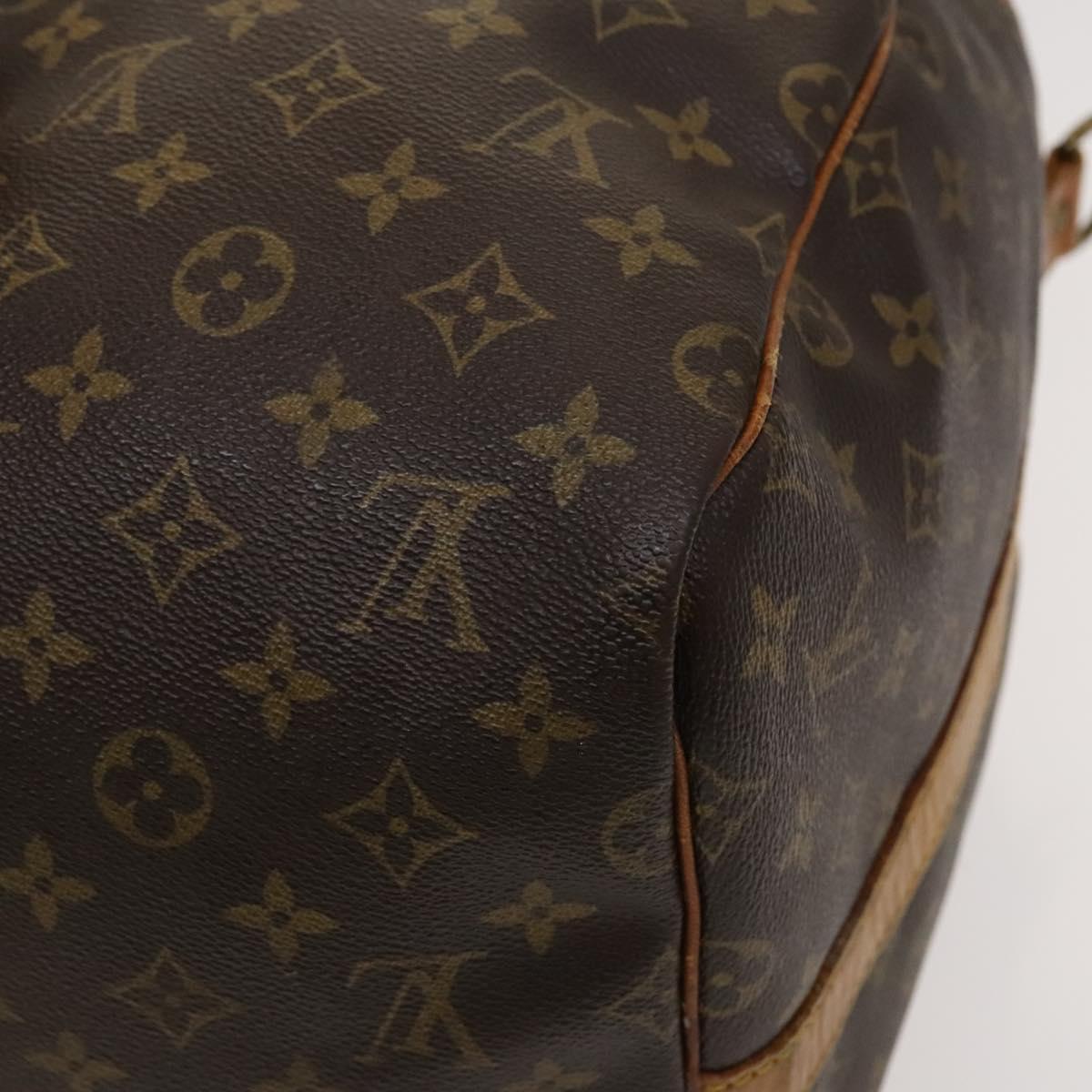Louis Vuitton Keepall Bandouliere 55, Brown, Canvas, travel
