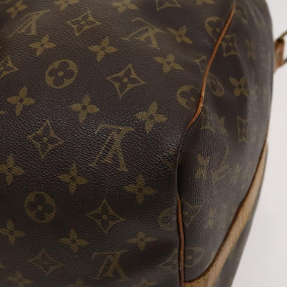Louis Vuitton Keepall Bandouliere 55, Brown, Canvas, travel