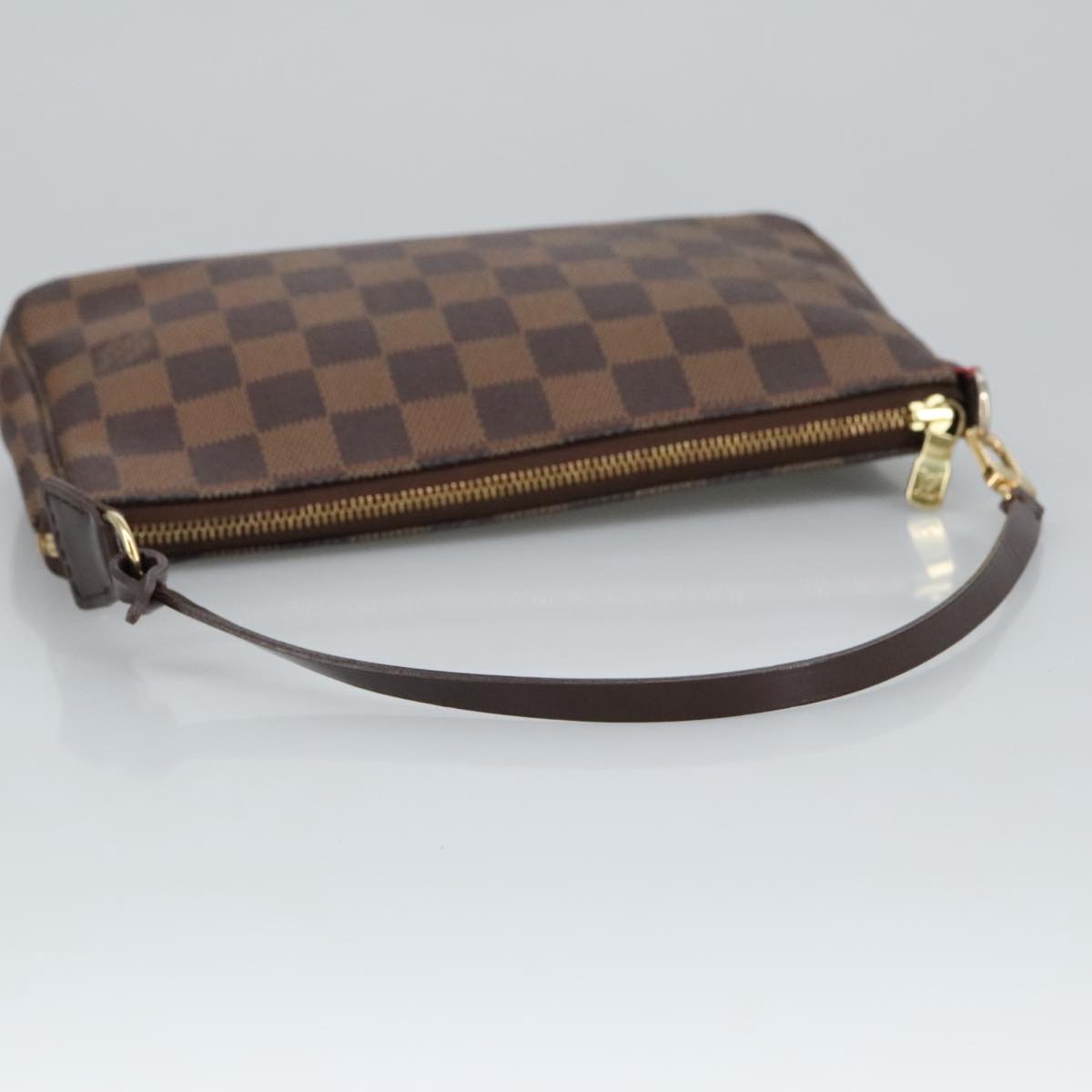 Louis Vuitton Pochette Accessoire, Brown, Canvas, clutch