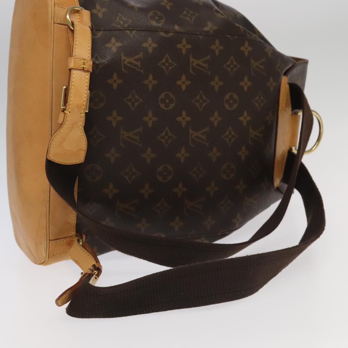 Louis Vuitton Montsouris, Brown, Canvas, backpack