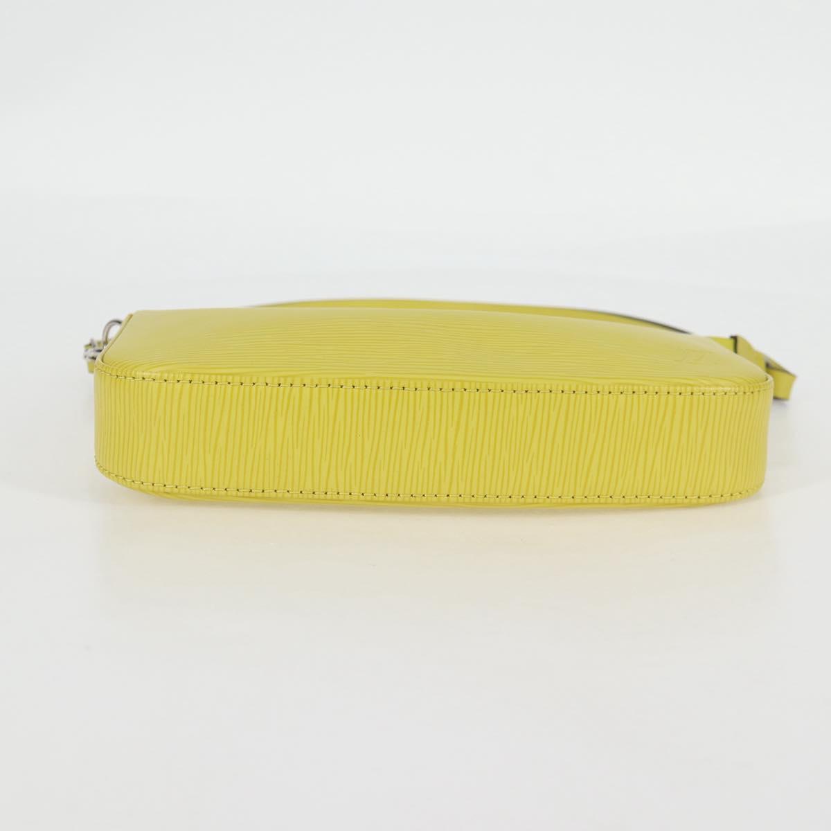 Louis Vuitton Pochette Accessoire, Yellow, Leather, clutch