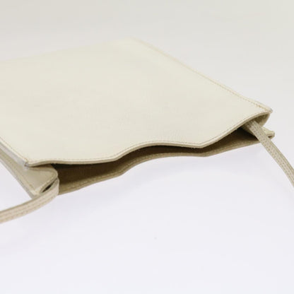 Hermès, White, Leather, shoulder
