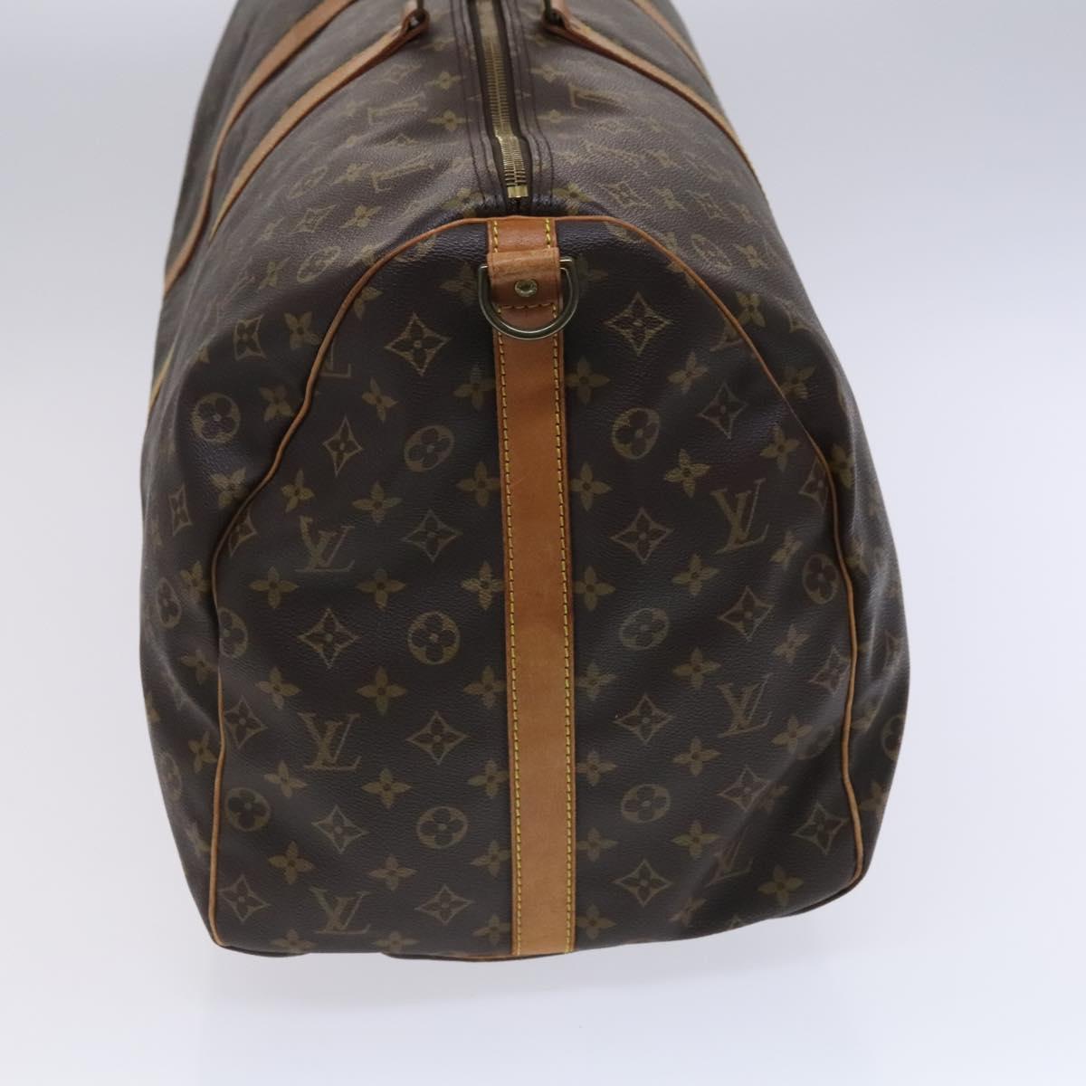 Louis Vuitton Keepall Bandoulière 60, Brown, Canvas, travel