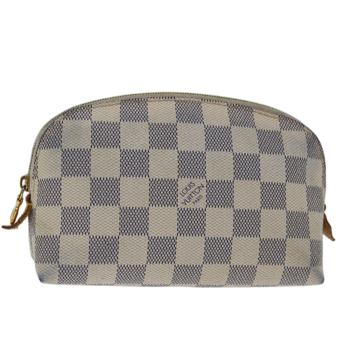 Louis Vuitton Cosmetic pouch, White, Canvas, clutch