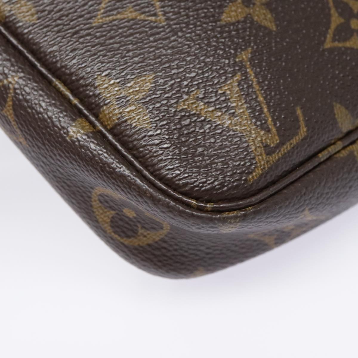 Louis Vuitton Pochette Accessoire, Brown, Canvas, clutch