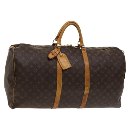 Louis Vuitton Keepall 60, Brown, Canvas, travel