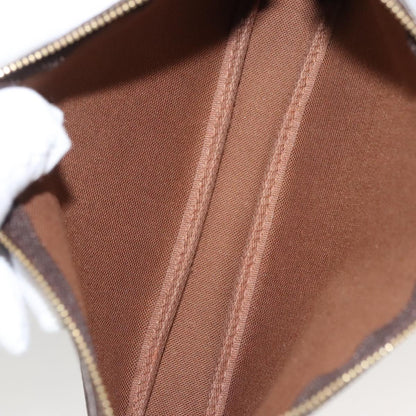 Louis Vuitton Pochette Accessoire, Khaki, Canvas, clutch