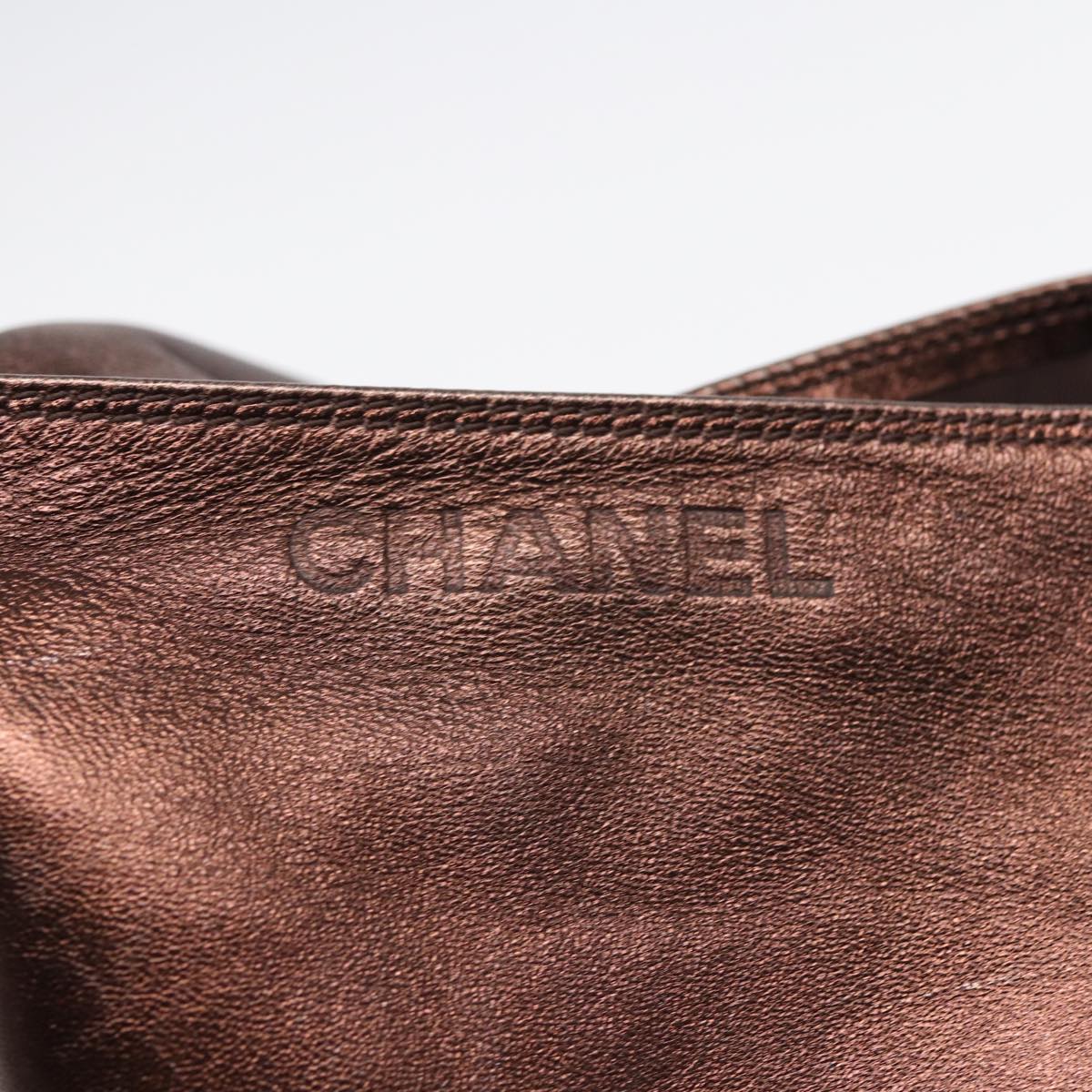 Chanel, Brown, Leather, shoulder