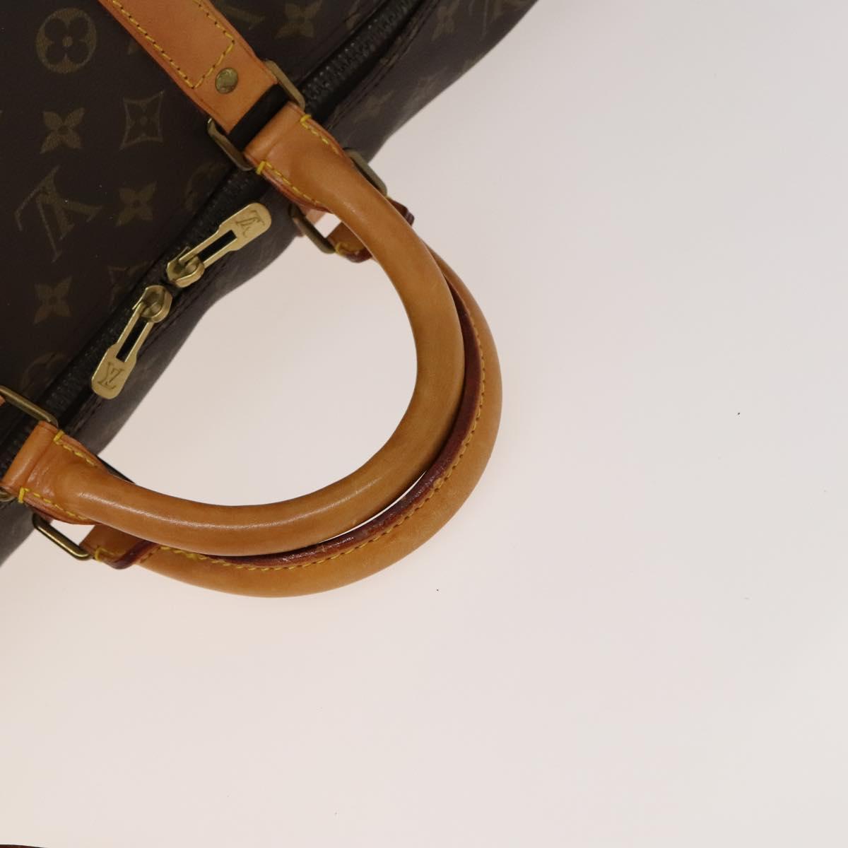 Louis Vuitton Keepall Bandouliere 55, Brown, Canvas, travel