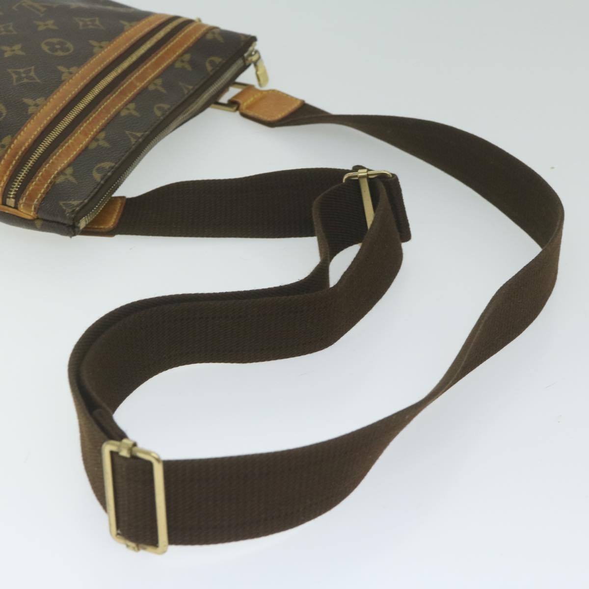 Louis Vuitton Bosphore, Brown, Canvas, shoulder