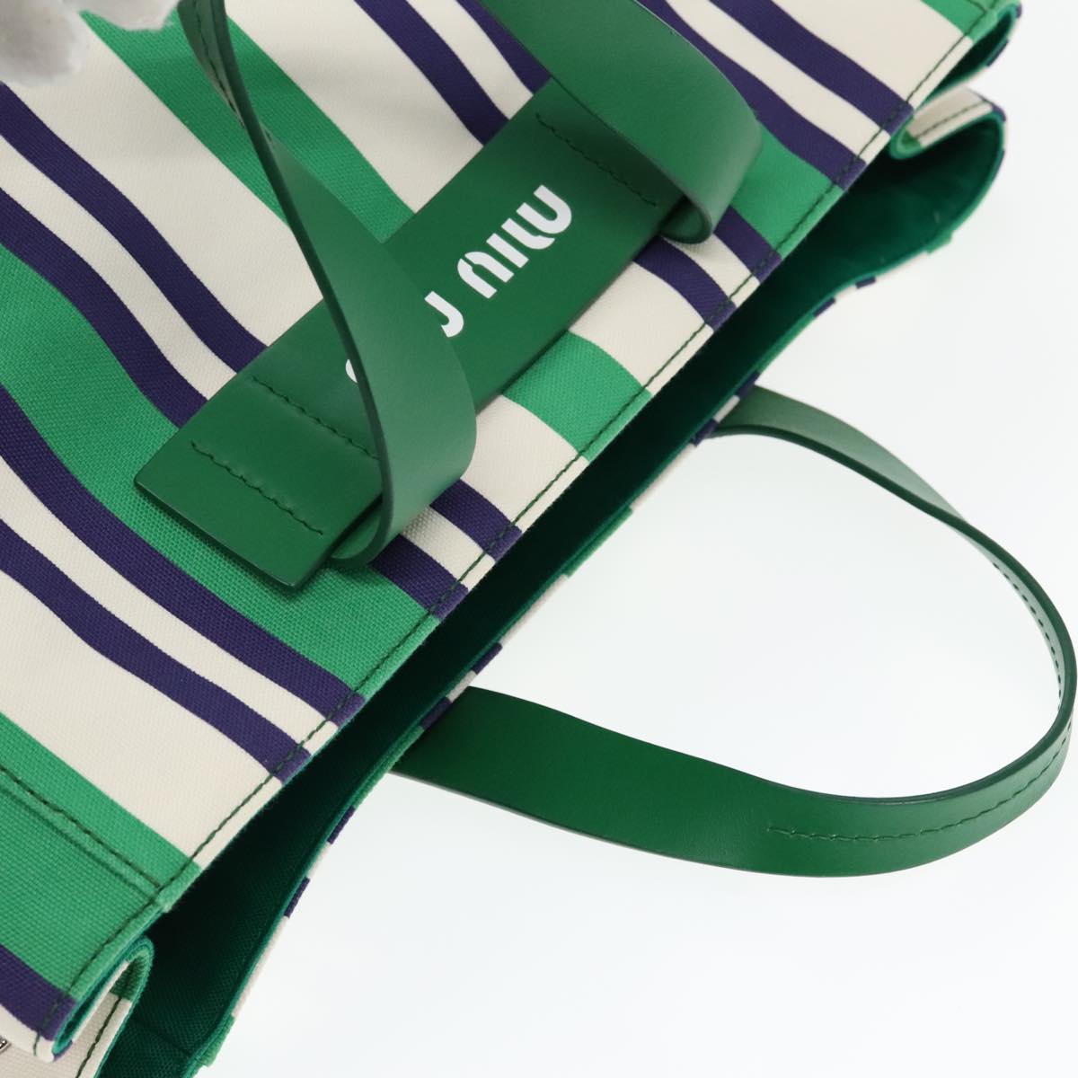 Miu Miu Canapa, Multicolour, Canvas, tote