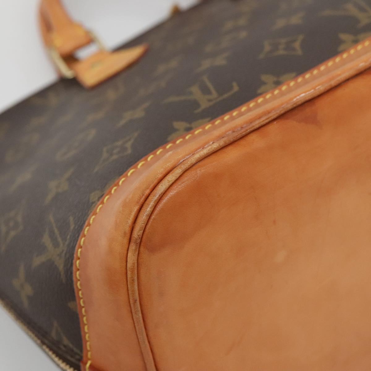Louis Vuitton Alma, Brown, Canvas, handbag
