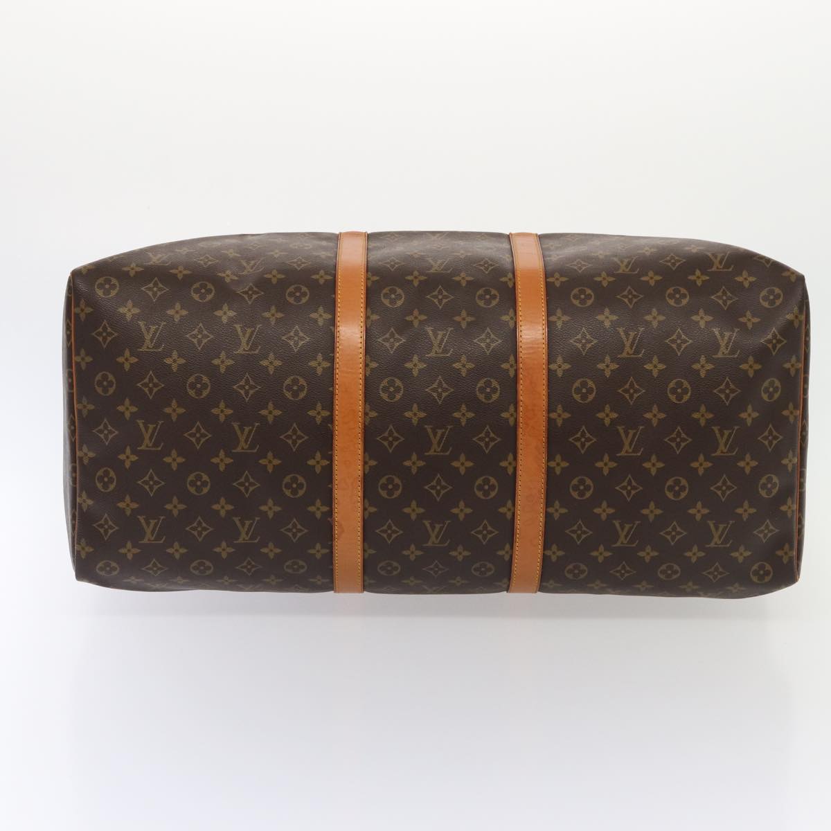 Louis Vuitton Keepall 60, Brown, Canvas, travel