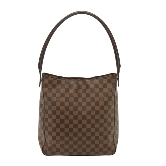 Louis Vuitton Looping, Brown, Canvas, shoulder