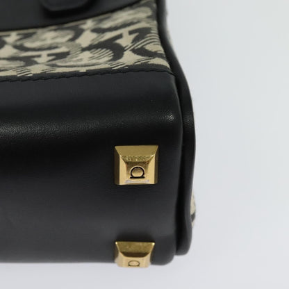 Salvatore Ferragamo Gancini, Black, Leather, handbag