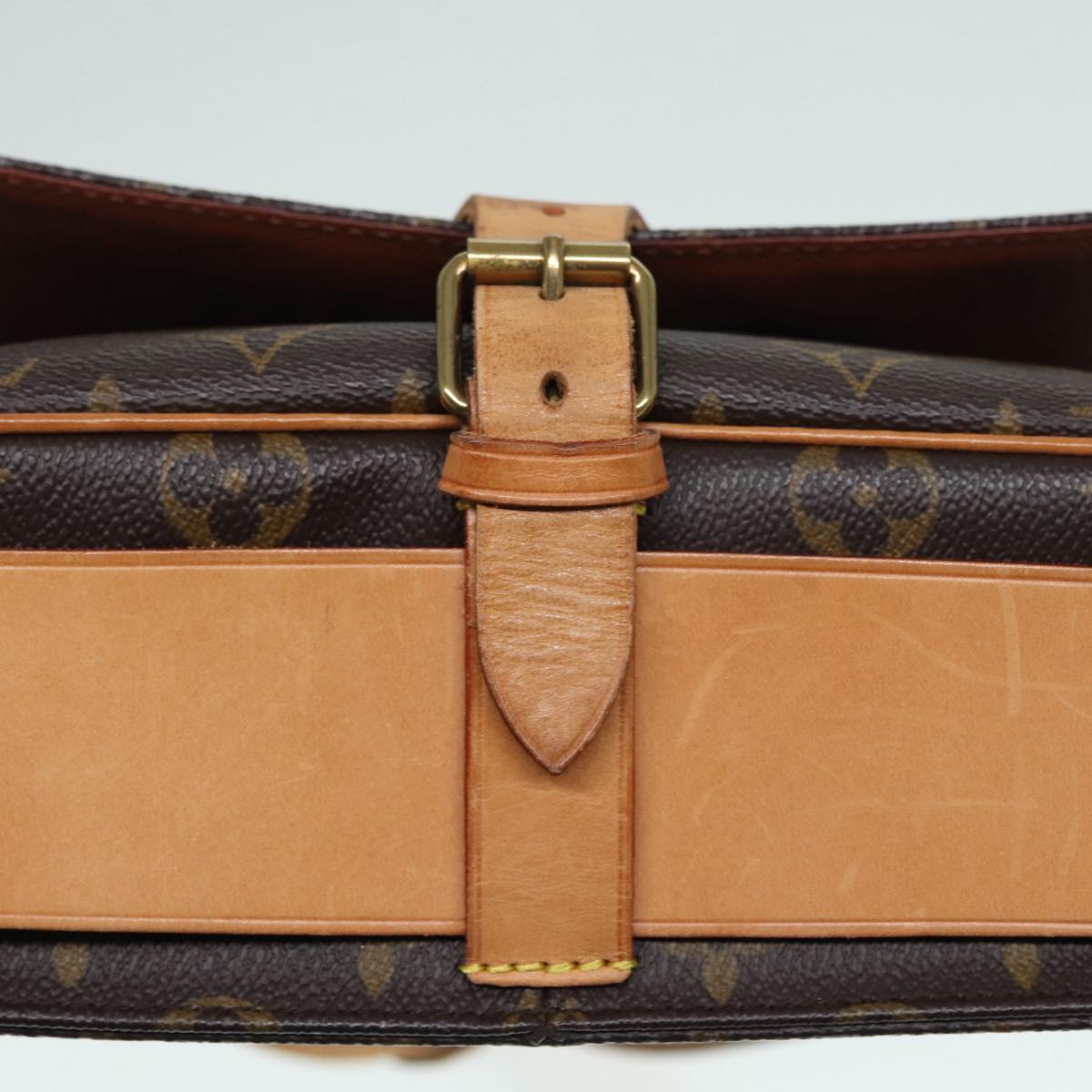 Louis Vuitton Cartouchiere, Brown, Canvas, shoulder