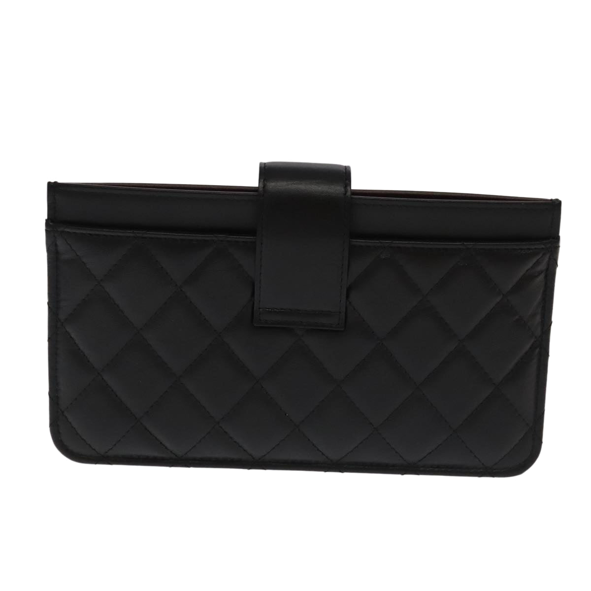 "Chanel 2,55", Black, Leather, wallet