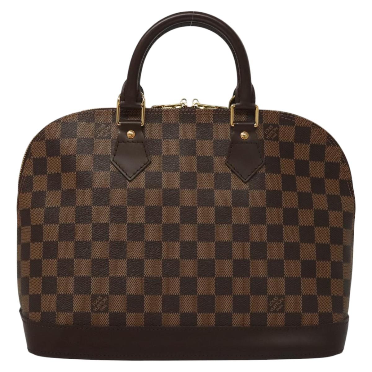 Louis Vuitton Alma, Brown, Canvas, handbag
