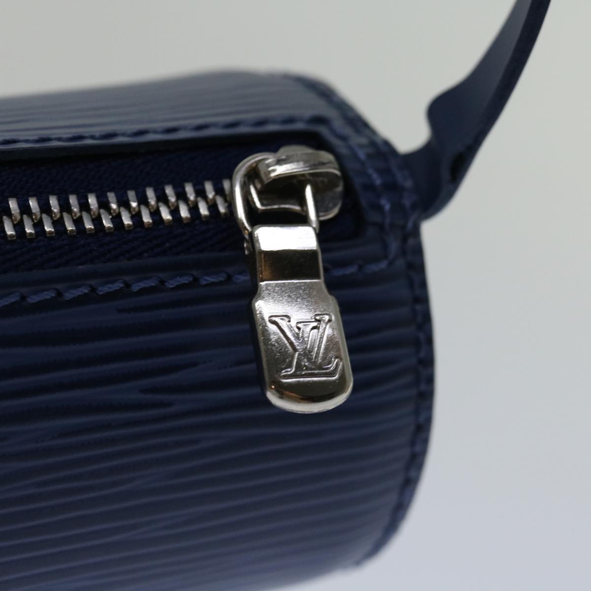 Louis Vuitton Soufflot, Blue, Leather, handbag