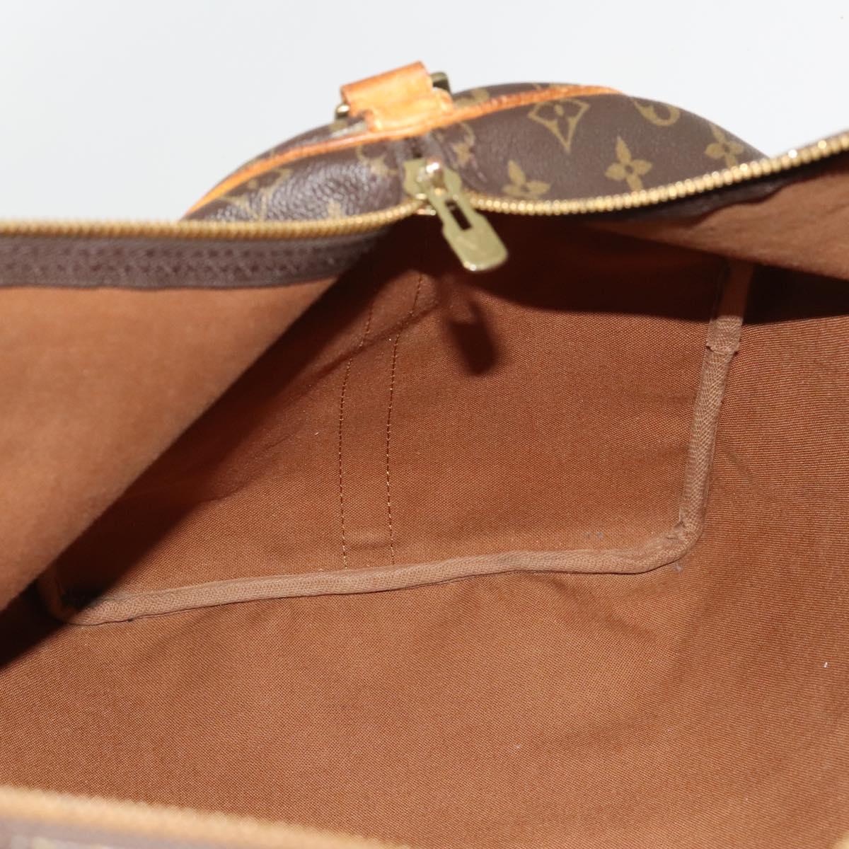 Louis Vuitton Keepall Bandouliere 55, Black, Canvas, travel