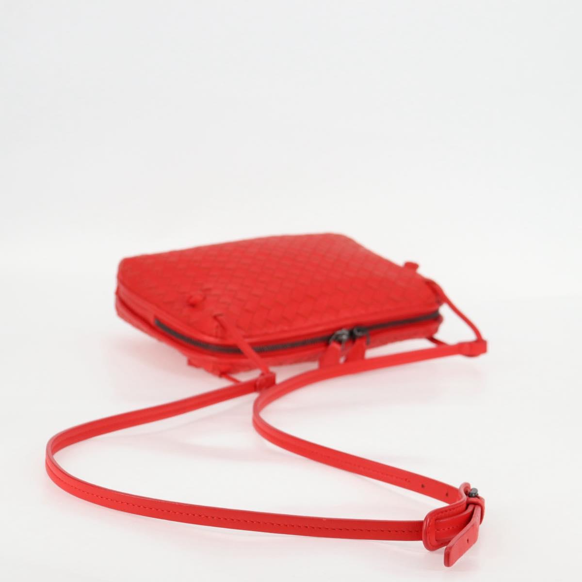 Bottega Veneta Intrecciato, Red, Leather, shoulder