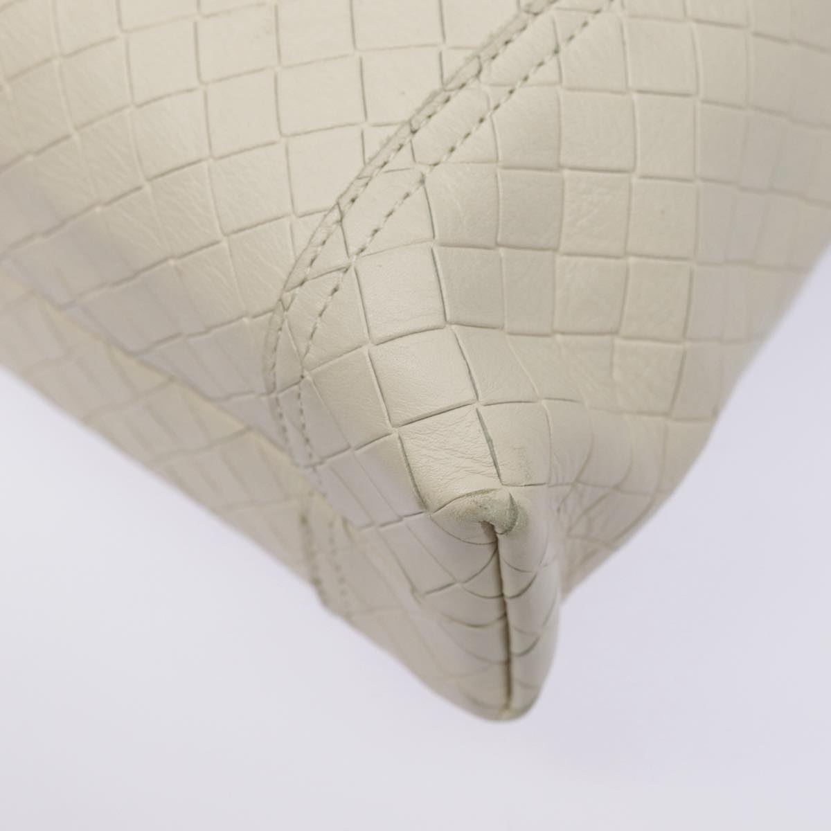 Bottega Veneta Intrecciato, White, Leather, shoulder