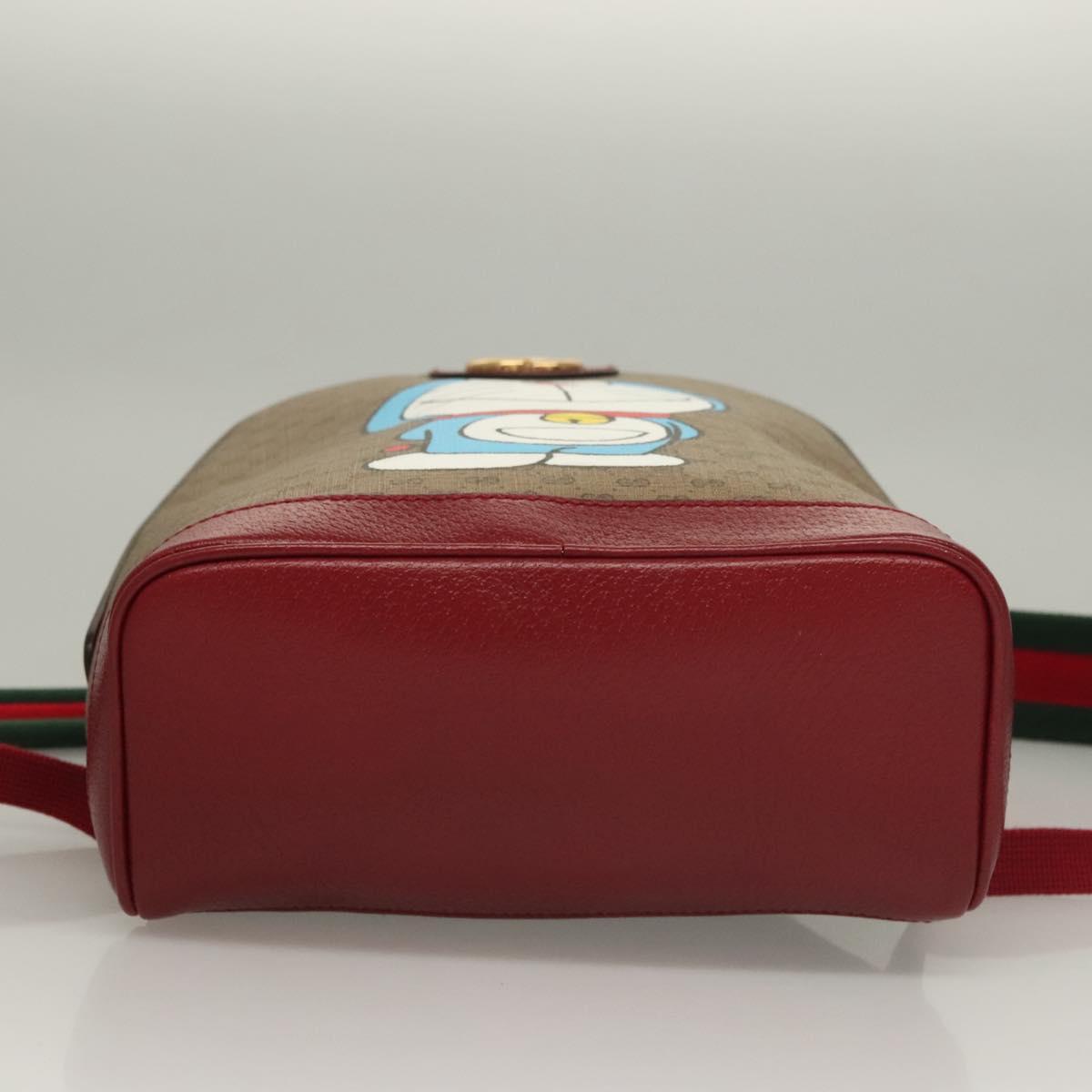 Gucci Doraemon, Beige, Canvas, backpack