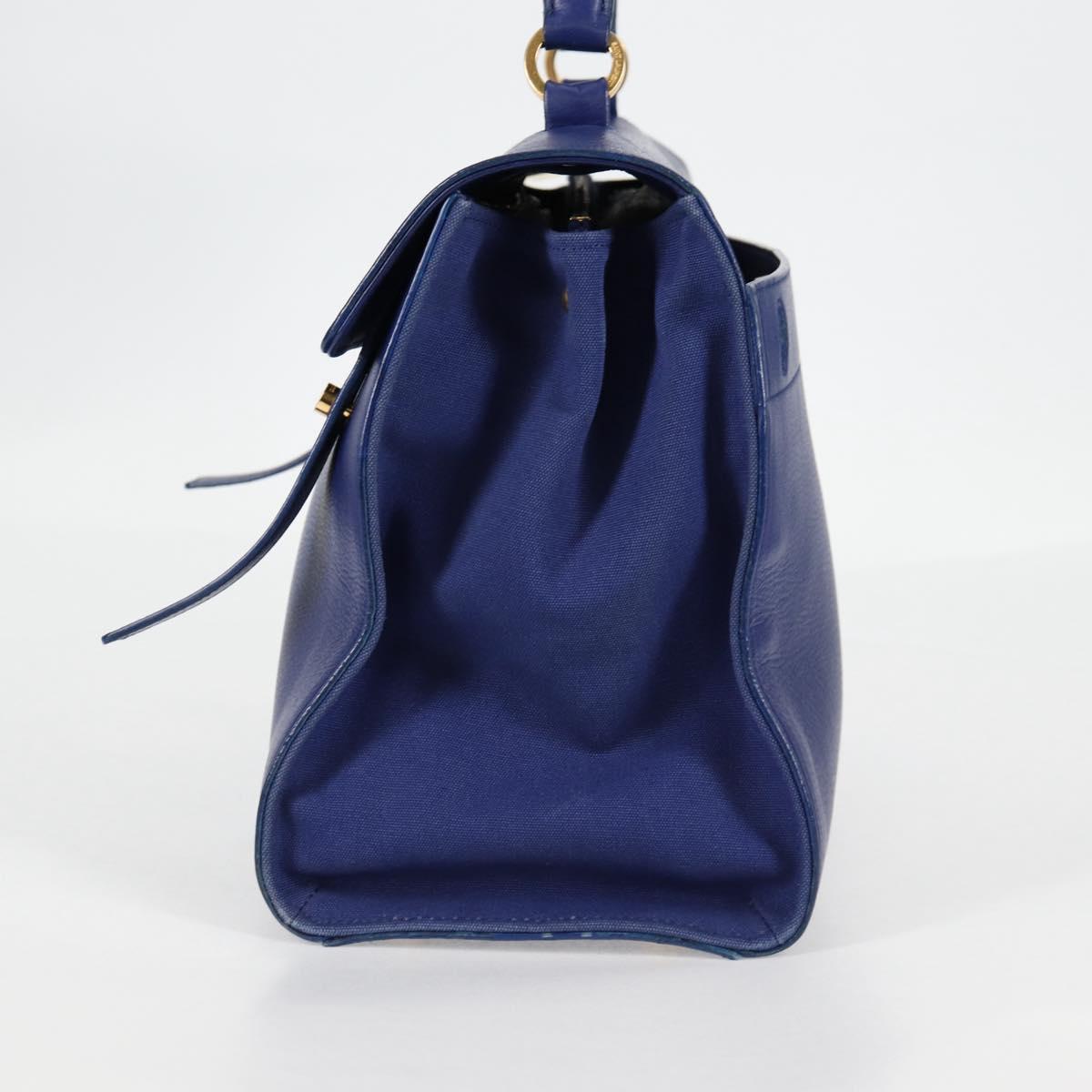 Yves Saint Laurent Muse Two, Blue, Leather, shoulder