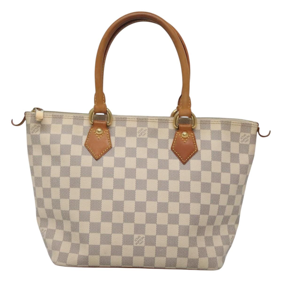 Louis Vuitton Saleya, White, Canvas, tote