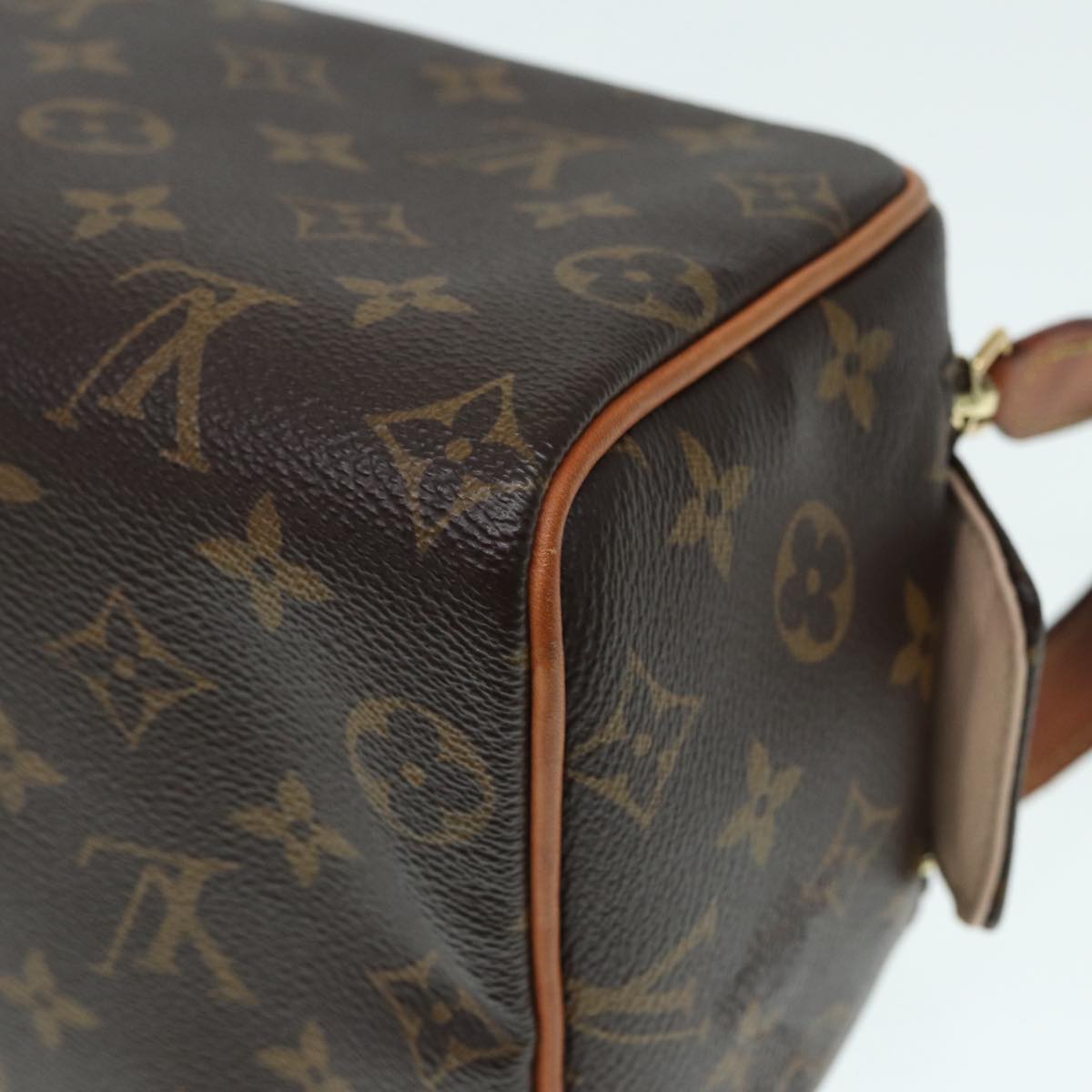 Louis Vuitton Dopp Kit, Brown, Canvas, clutch