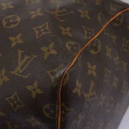 Louis Vuitton Keepall 55, Brown, Canvas, travel