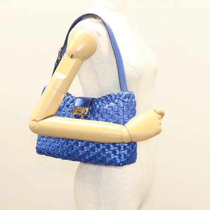 Salvatore Ferragamo Gancini, Blue, Leather, shoulder